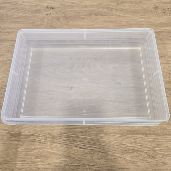 Tupperware Rectangle Snack Container Blue Green - Picture 4 of 7